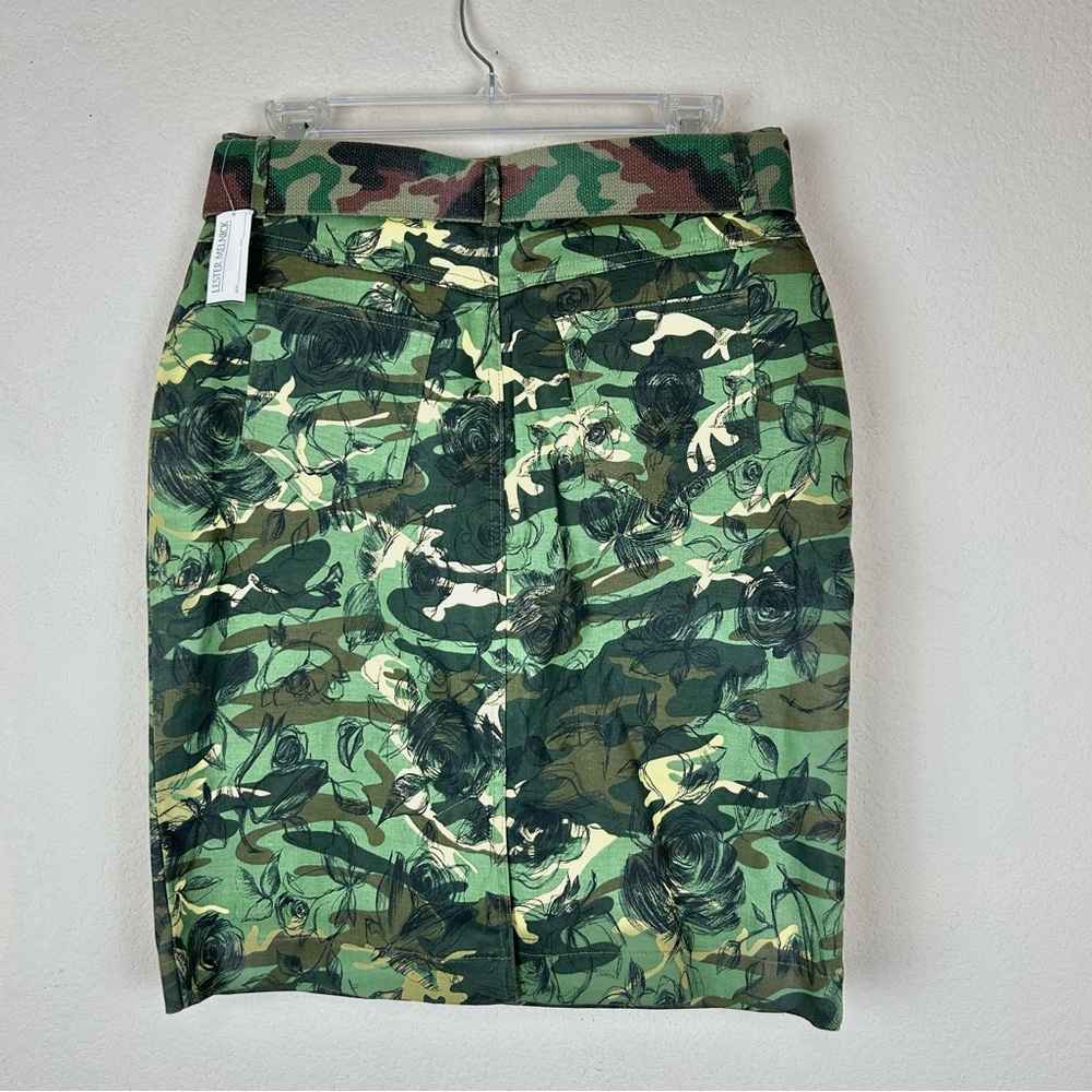 Mesmerize Camo & Floral Jean Pencil Skirt - Picture 3 of 7